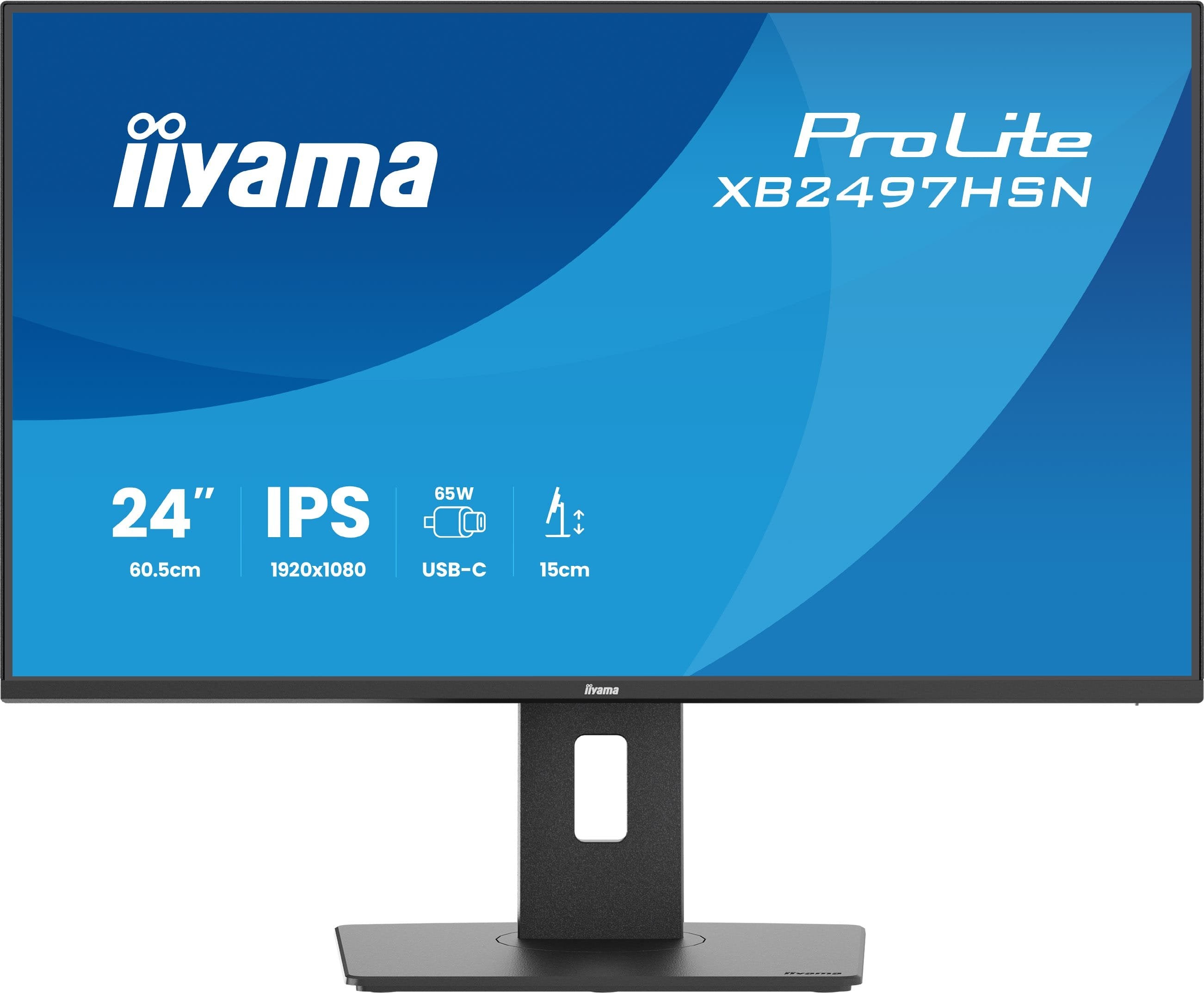 Monitor Led Iiyama Prolite Xb2497hsn-B1 24" (23.8" Visible) 1920 X 1080 Full Hd (1080p) @ 100 Hz Ips 350 Cd/M² 1500:1 1 Ms 2xhdmi 2xdisplayport Altavoces Mate Negro