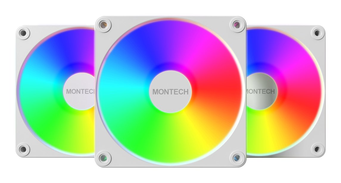 EAN 4710562749977 - Montech GF120R V2 ARGB Carcasa del ordenador Módulo de ventilador 12 cm Blanco 3 pieza(s) imagen 1
