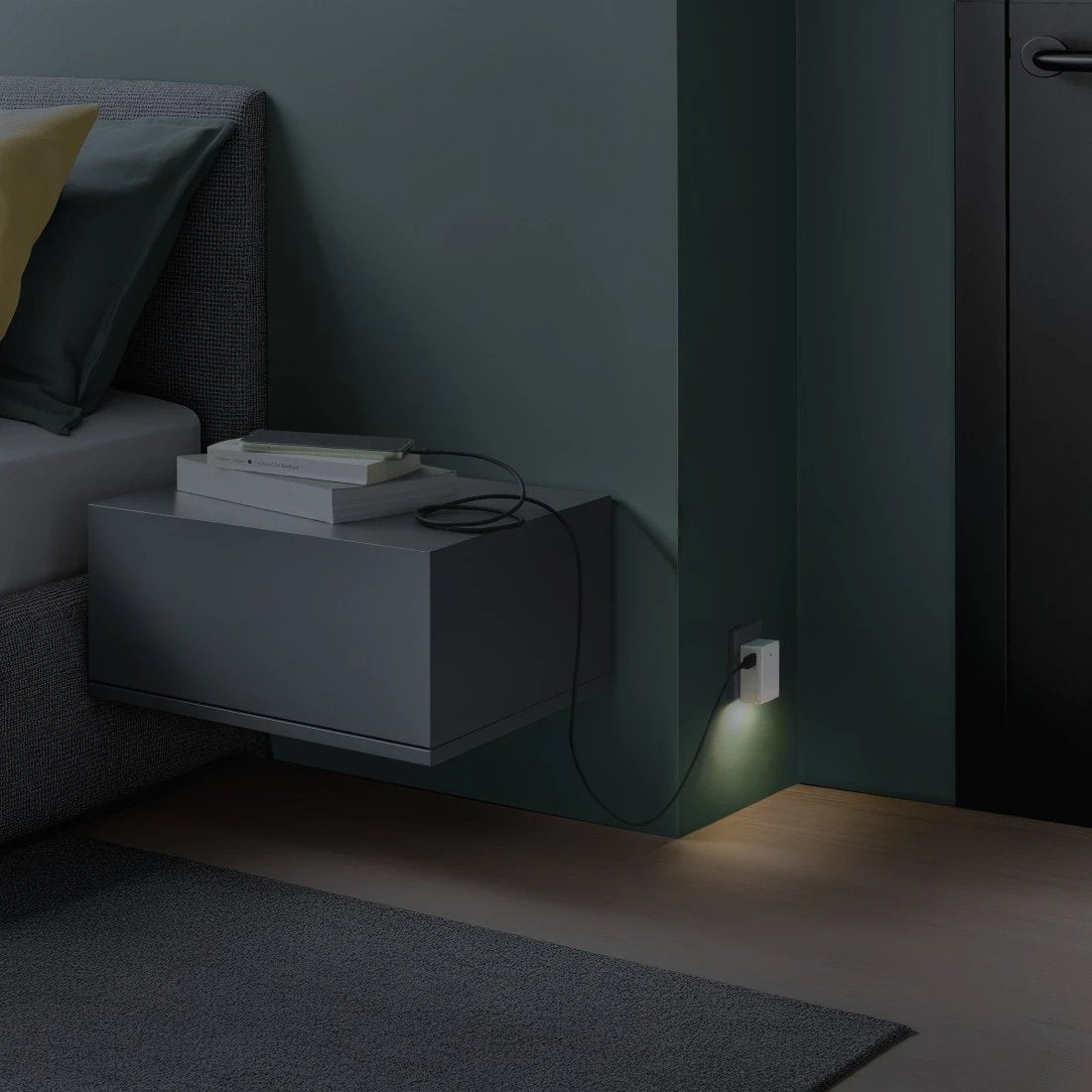 Lámpara Nocna Led Con Usb Sensor Zmierzchu