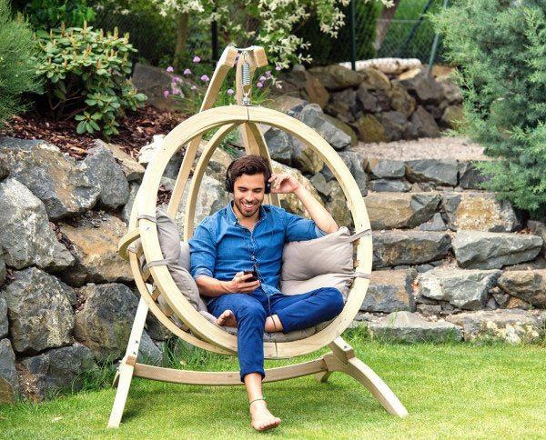 Amazonas Az-2030812 Silla Colgante Gris Pardo Silla Colgante Con Forma De Huevo