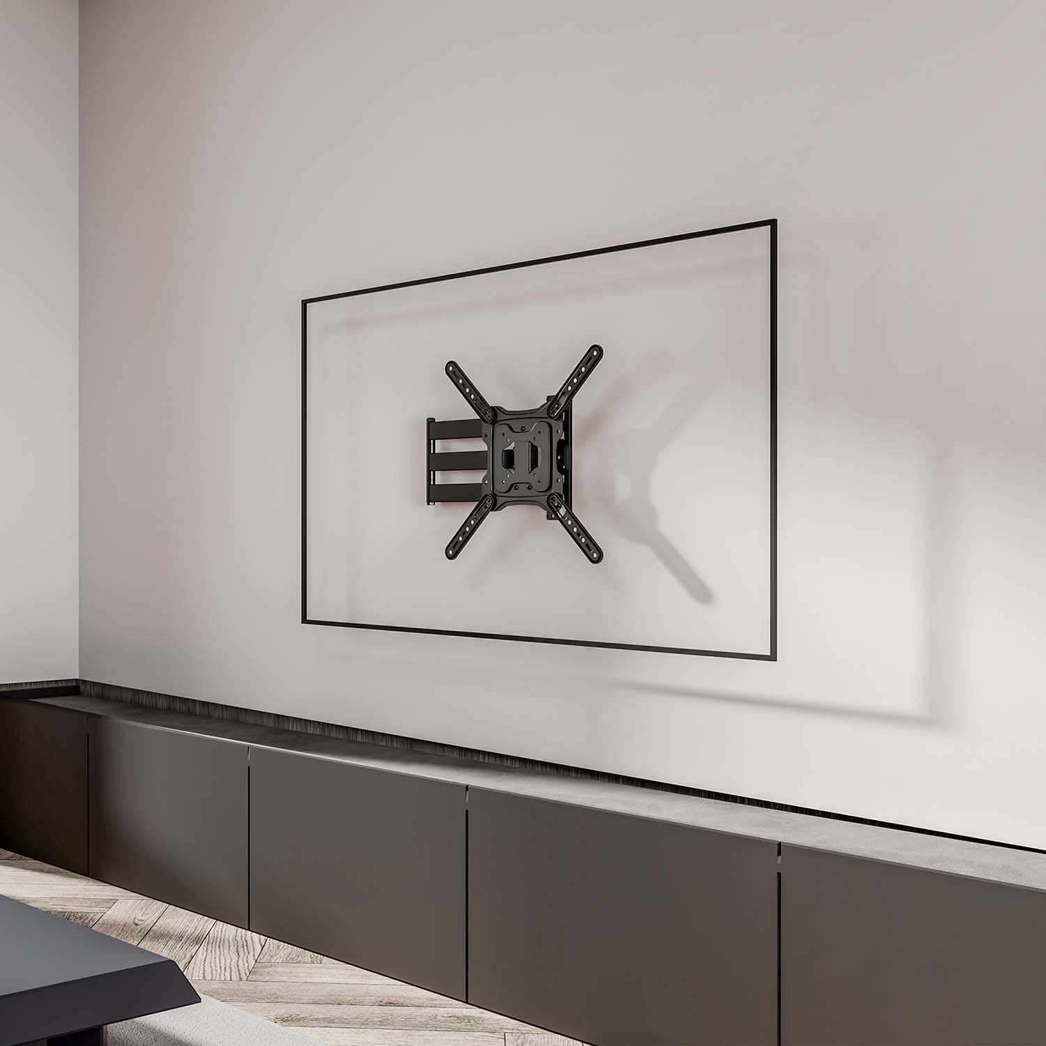 Aisens Soporte Eco Giratorio, Inclinable Y Nivelable Para Monitor/Tv 35kg De 23-65, Negro