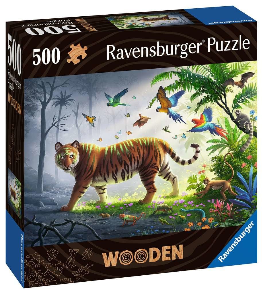 Ravensburger Wooden Puzzle De Madera Tigre En La Jungla (505 Piezas)17514