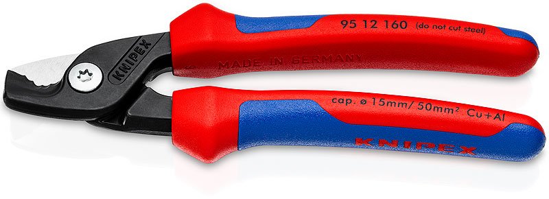 Cortacables Knipex Stepcut Eléctrico  Negro, Azul, Rojo