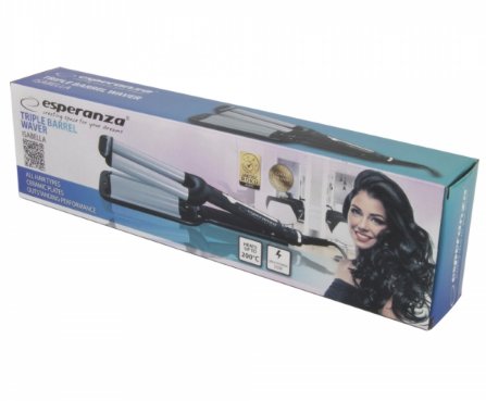 EAN 5901299949559 - Esperanza EBL013 Utensilio de peinado Rizador de pelo Negro, Plata 55 W 1,8 m imagen 5