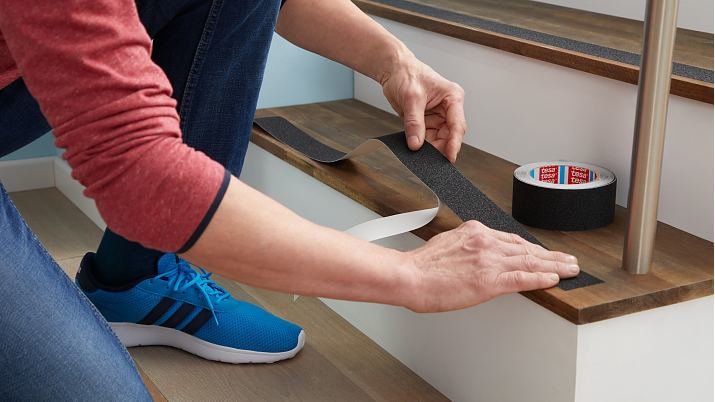 Cinta Antideslizante Tesa, Negra, 5m X 25mm