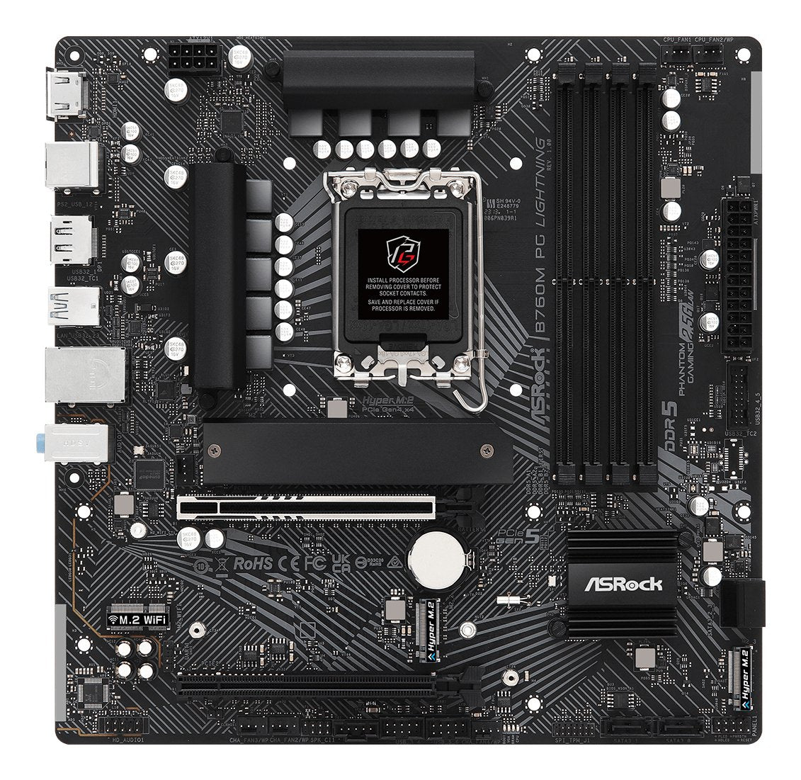 EAN 4710483943379 - Asrock B760M PG Lightning Intel B760 LGA 1700 micro ATX imagen 2