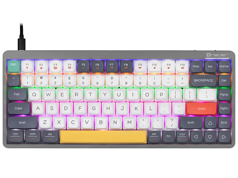EAN 5907512871614 - Tracer FINA 84 teclado Juego USB + RF Wireless + Bluetooth QWERTY Inglés Gris imagen 2