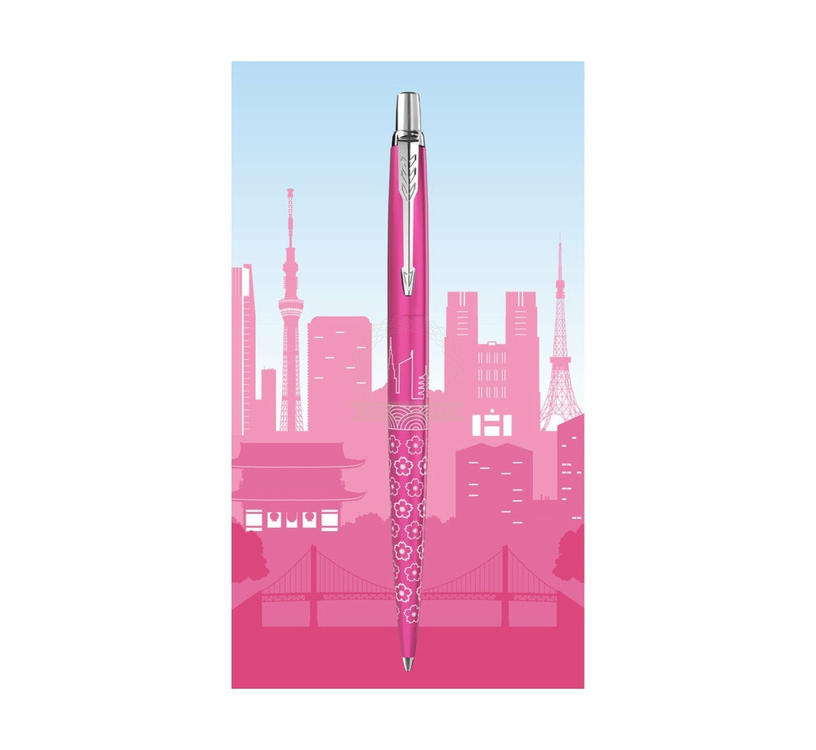 Parker Bolígrafo Spezial Edit.Global Icons Tokyo Rosa Caja De Regalo