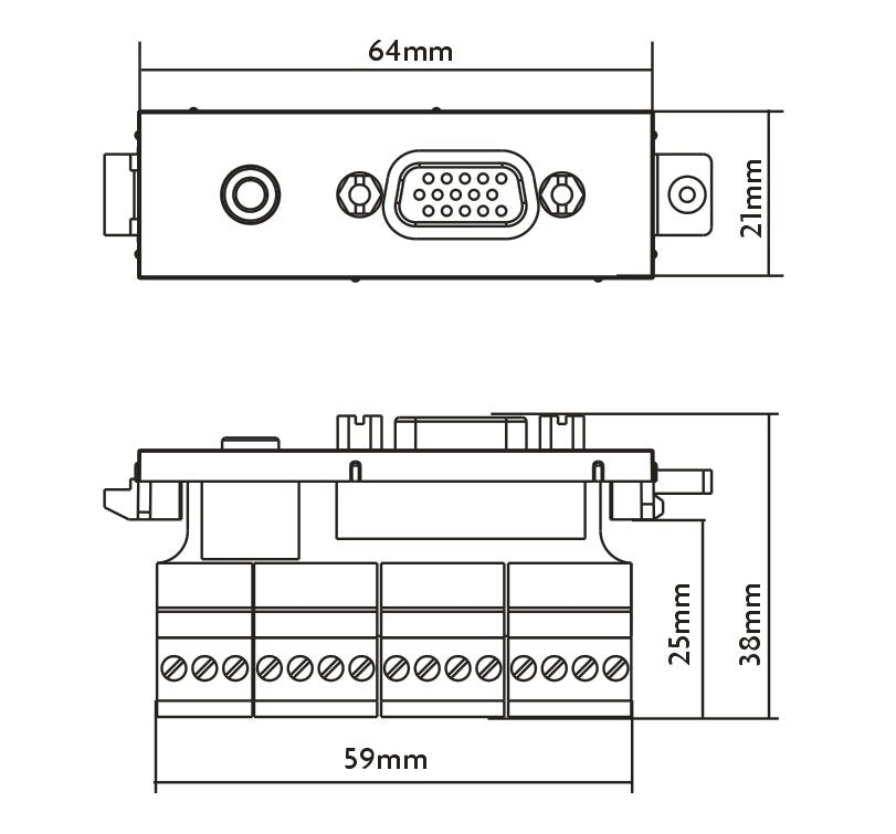EAN 3446585000009 - Vision TC3 VGAF3.5MM toma de corriente VGA + 3,5 mm Blanco imagen 3