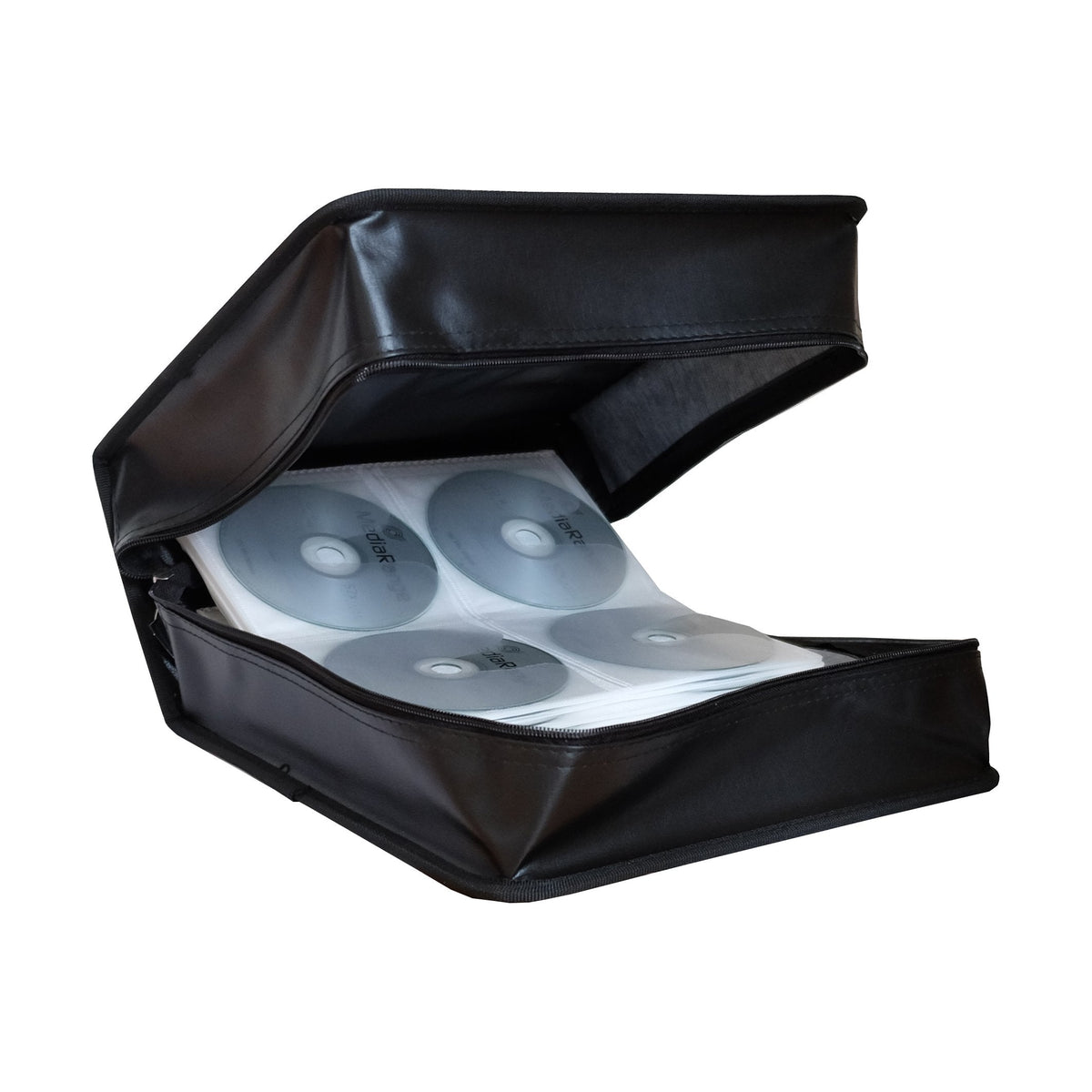 Mediarange Archivierungsmappe Para 500 Discs Negro