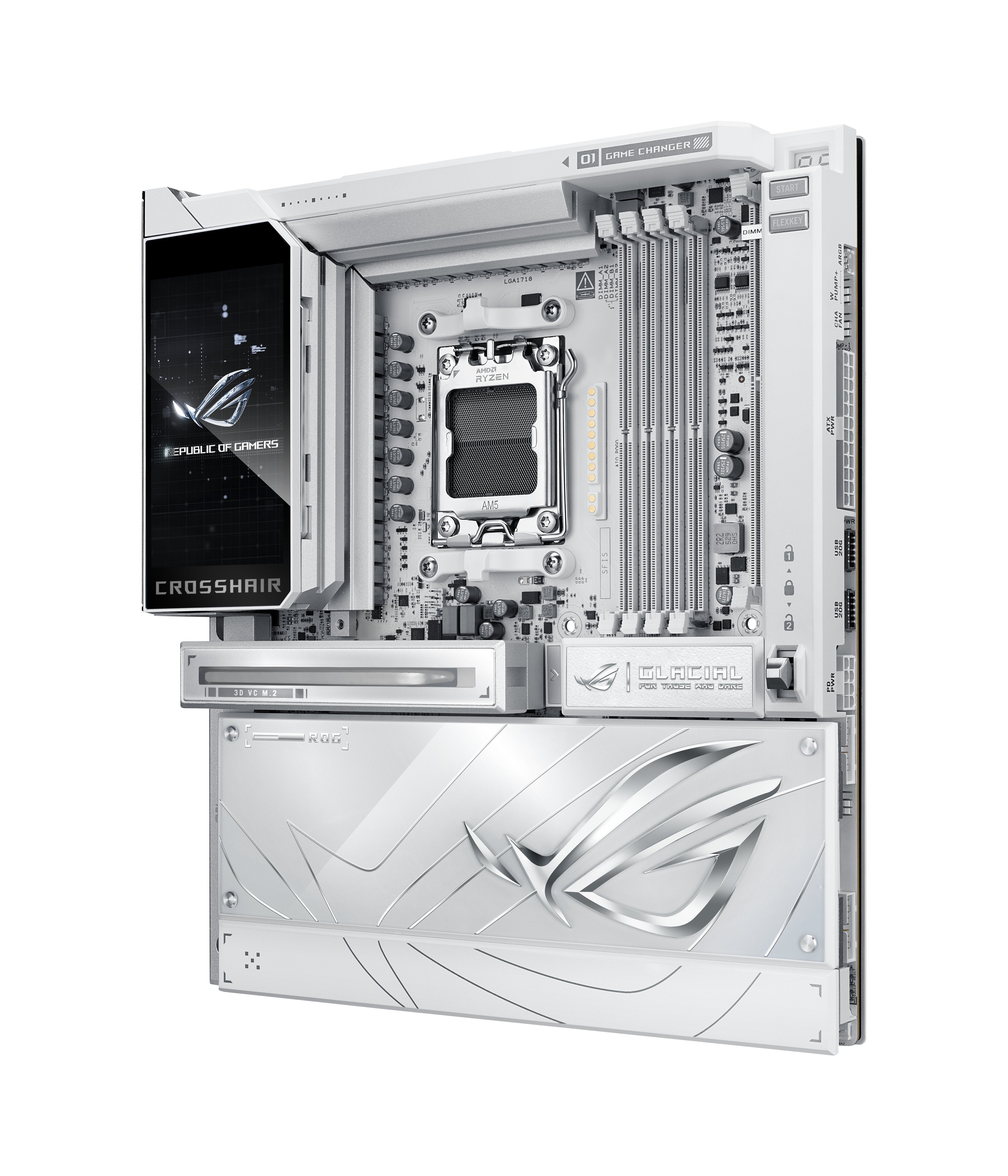EAN 4711636392044 - ASUS ROG CROSSHAIR X870E GLACIAL AMD X870E Zócalo AM5 ATX extendida imagen 4