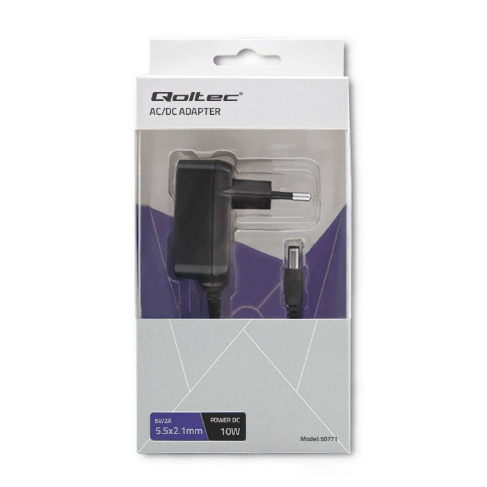 Qoltec 50771 Cargador E Inversor De Corriente Interior 10 W Negro