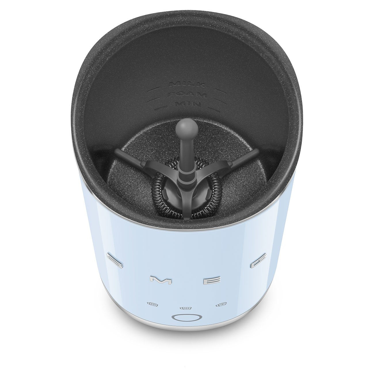 Smeg Milchaufschäumer Mff02pbeu, 3 Funktionen, Antihaft, 500w, Hellblau