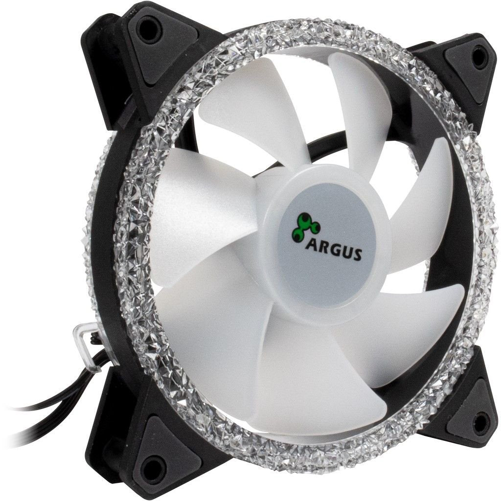 Ventilador Inter-Tech 120 * 120 * 25 Argus Rgb-Fan Set Rs-07, 3x Led Al Retail