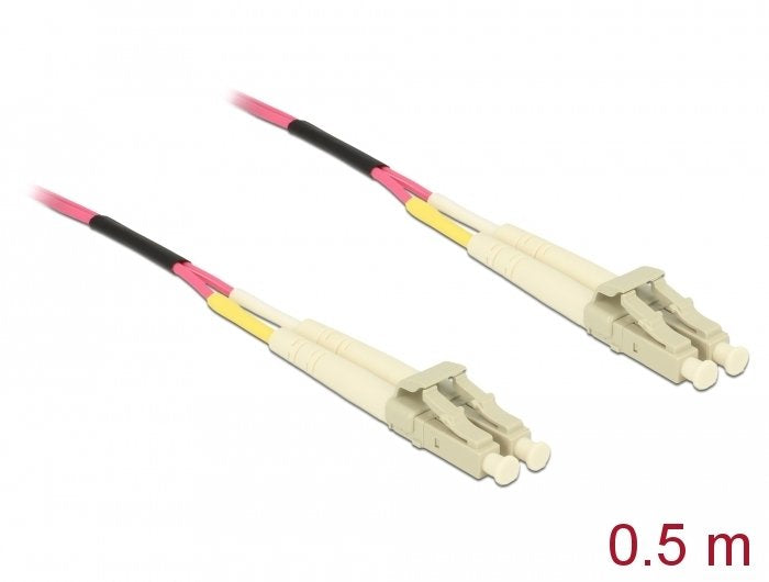 Delock Cable Lichtwellenleiter Lc Zu Lc Multimode Om4 0,5 M