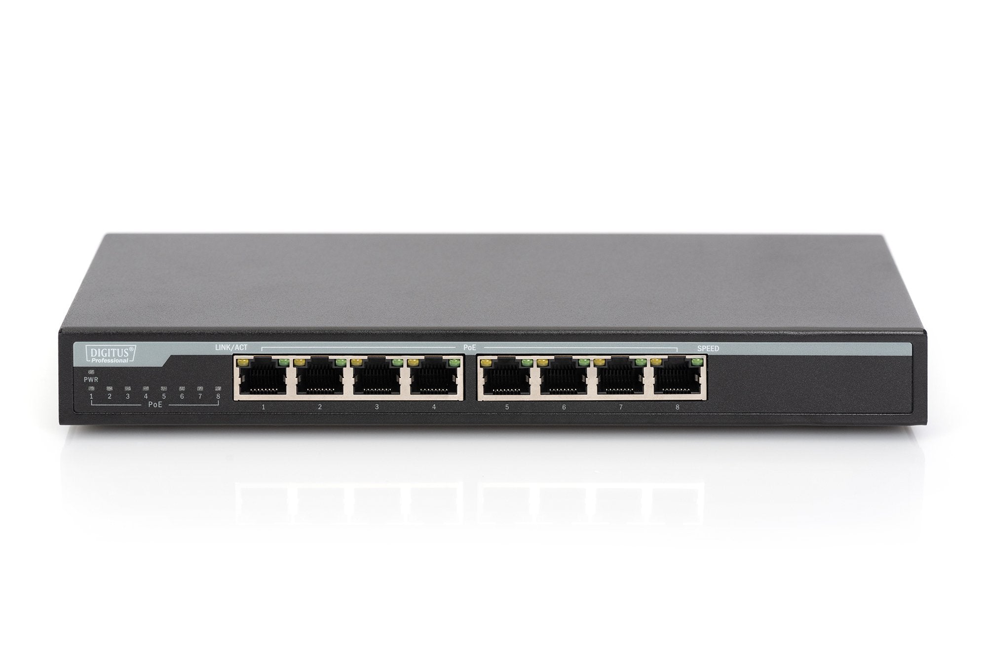 Digitus Dn-95340 Switch No Administrado Gigabit Ethernet (10/100/1000) Negro Energía Sobre Ethernet (Poe)
