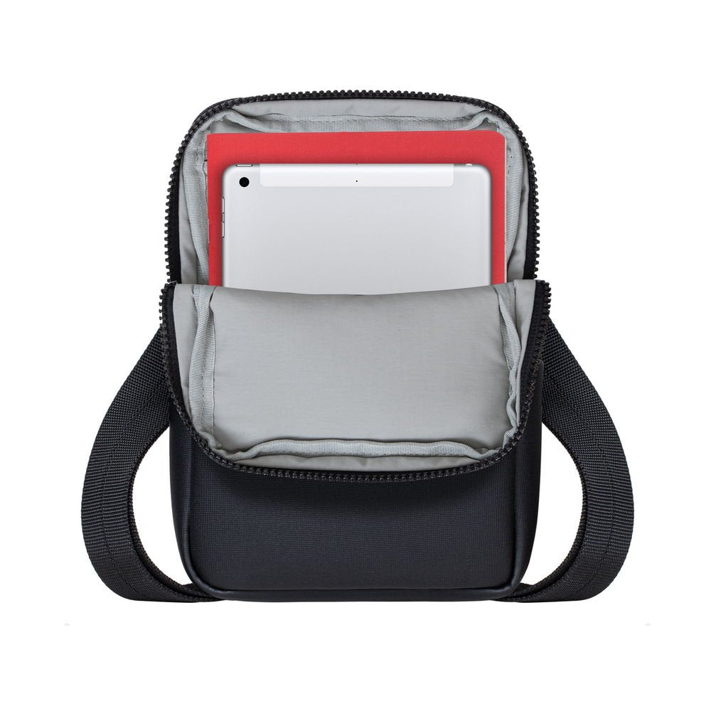 Rivacase 8810 Black Melange Crossbody Bag Para Tablets 8"