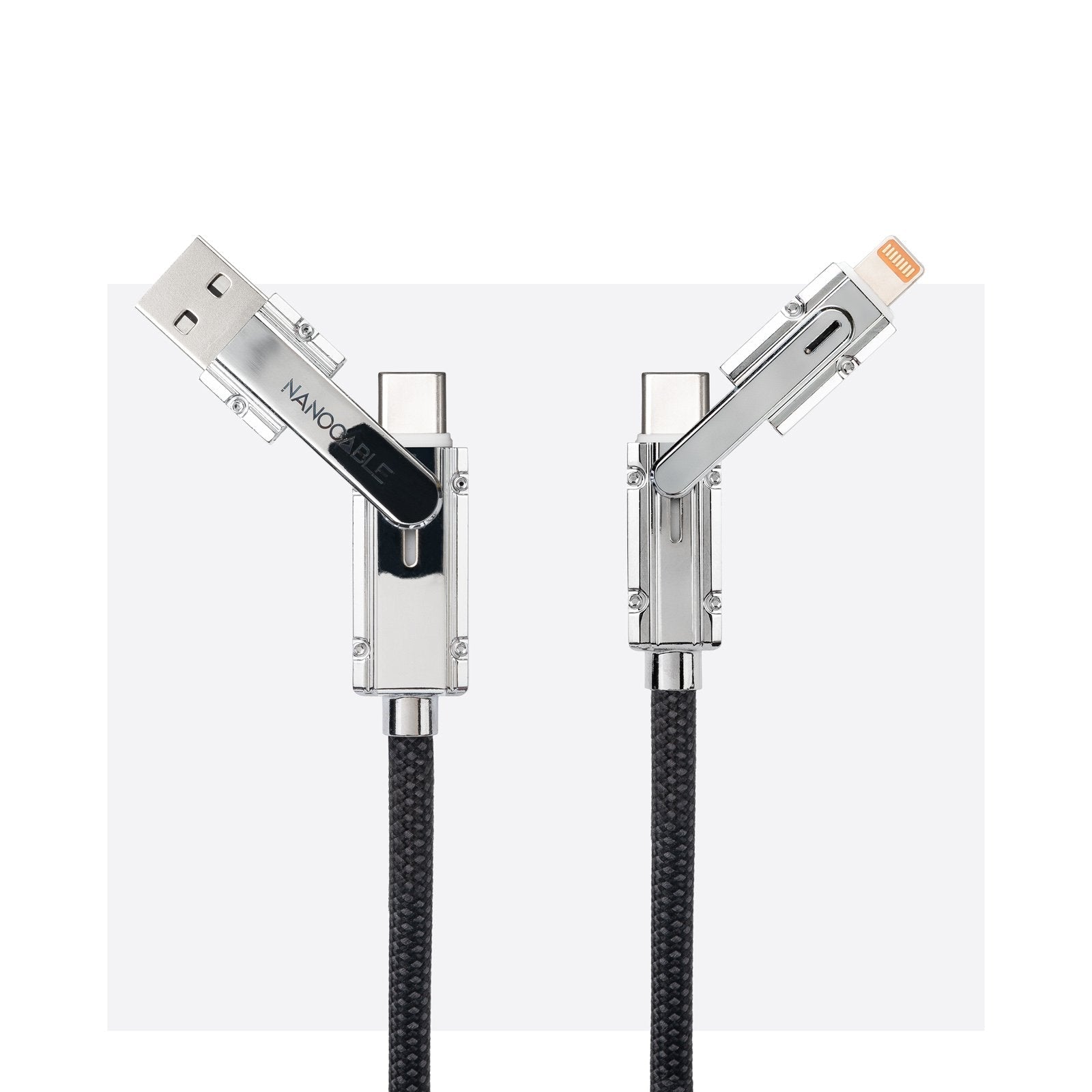 Cable Usb-C+Usb-A/M - Lightning+Usb-C/M 2.0 27w 2m