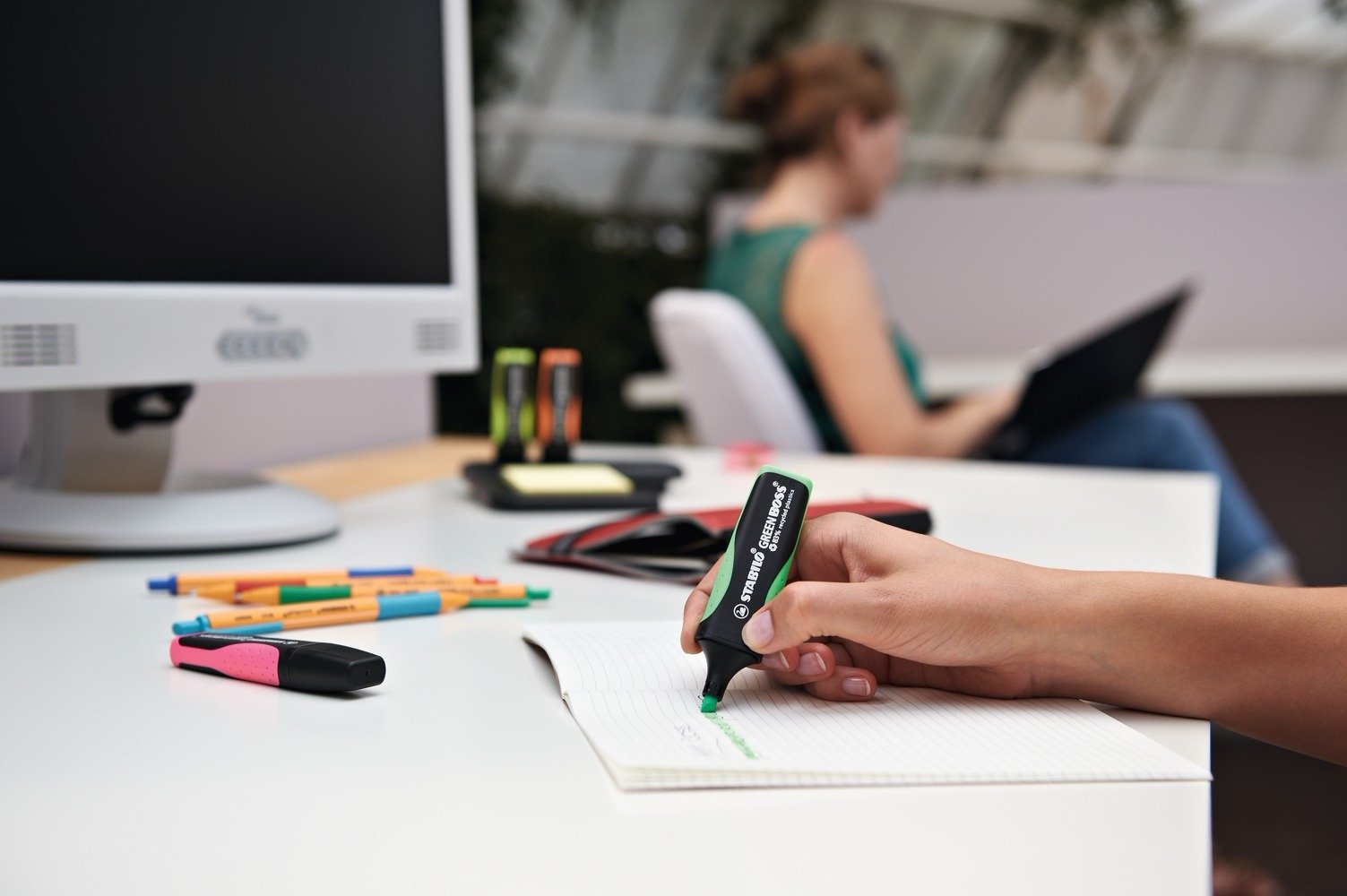 Stabilo Green Boss Marcador 4 Pieza(S) Punta De Cincel Verde, Naranja, Rosa, Amarillo