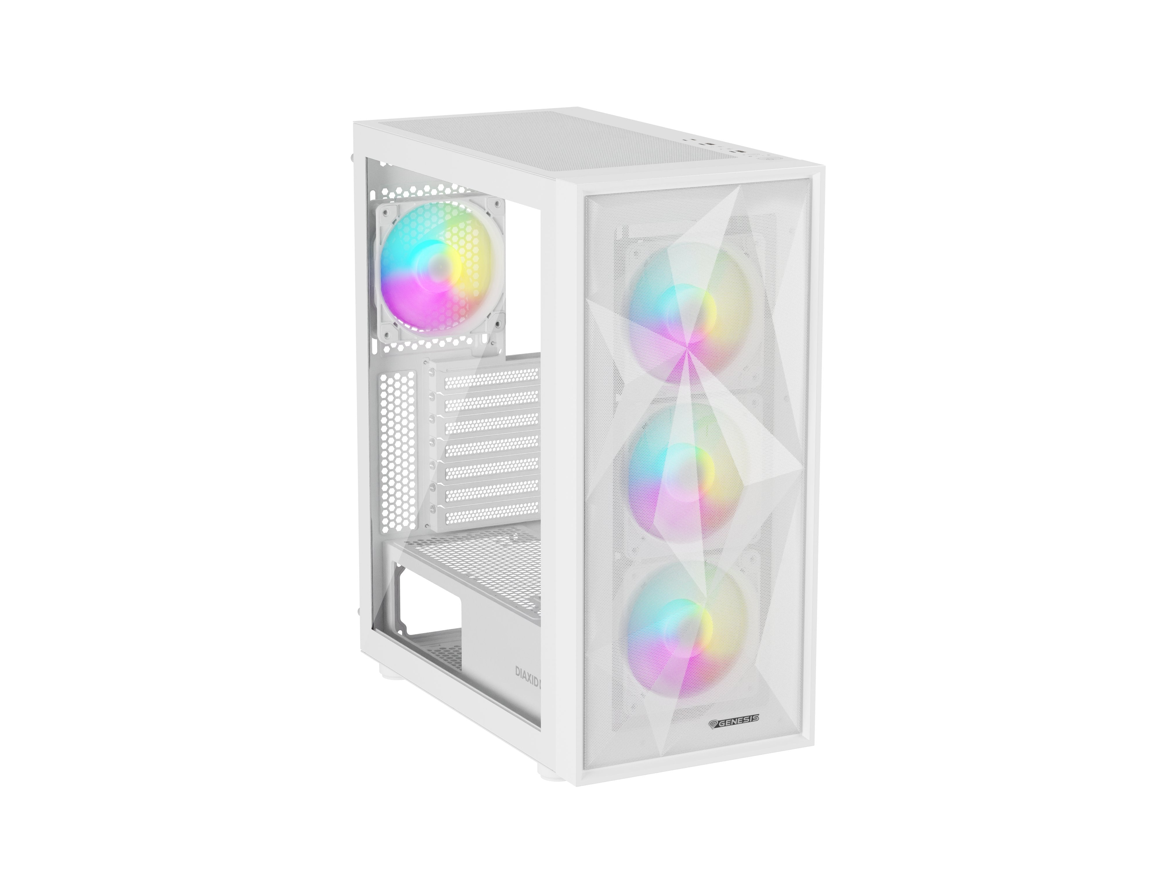 EAN 5901969444544 - GENESIS Diaxid 605 ARGB Midi Tower Blanco imagen 5