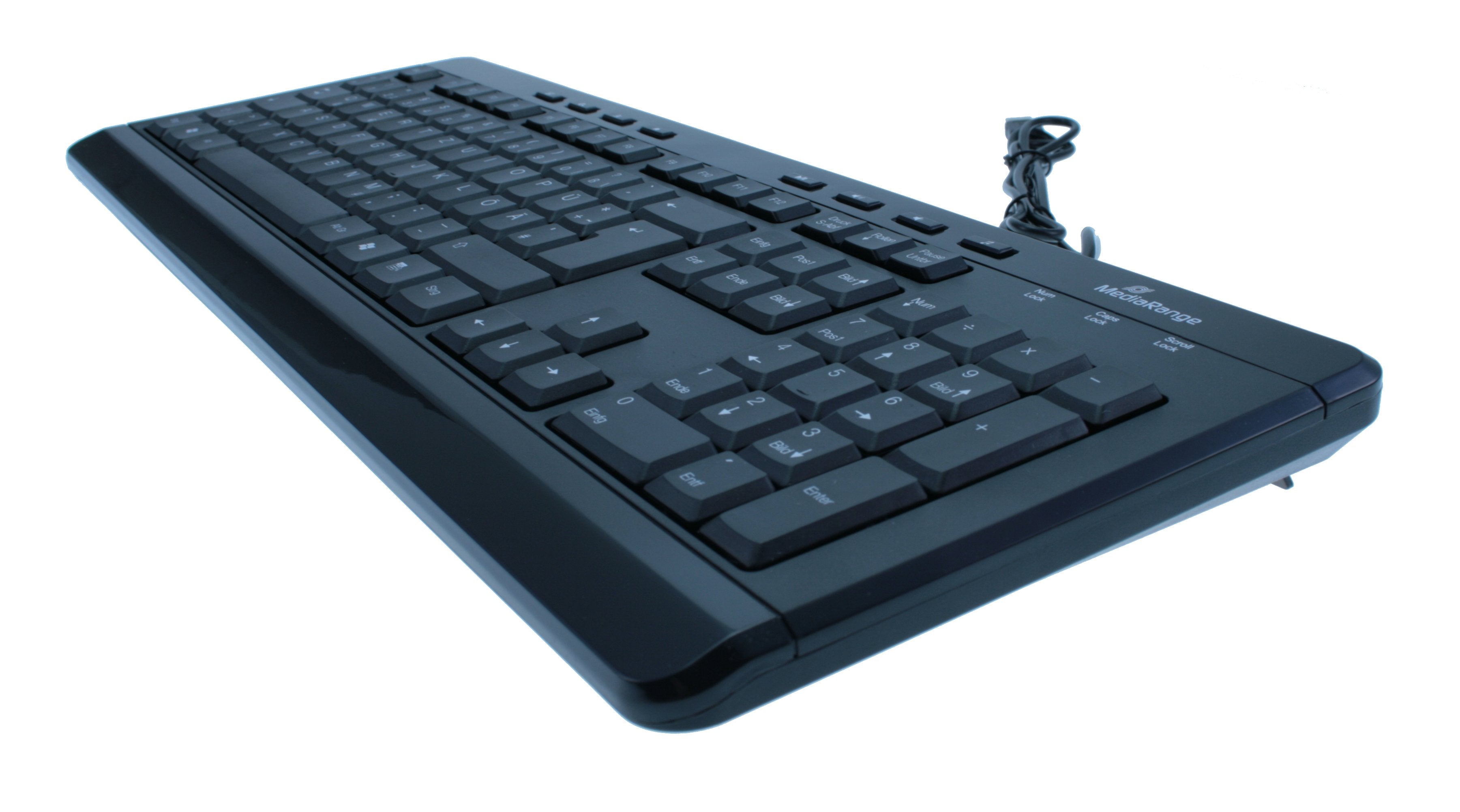 EAN 4260283117772 - MediaRange MROS102 teclado Universal USB QWERTZ Alemán Negro imagen 2