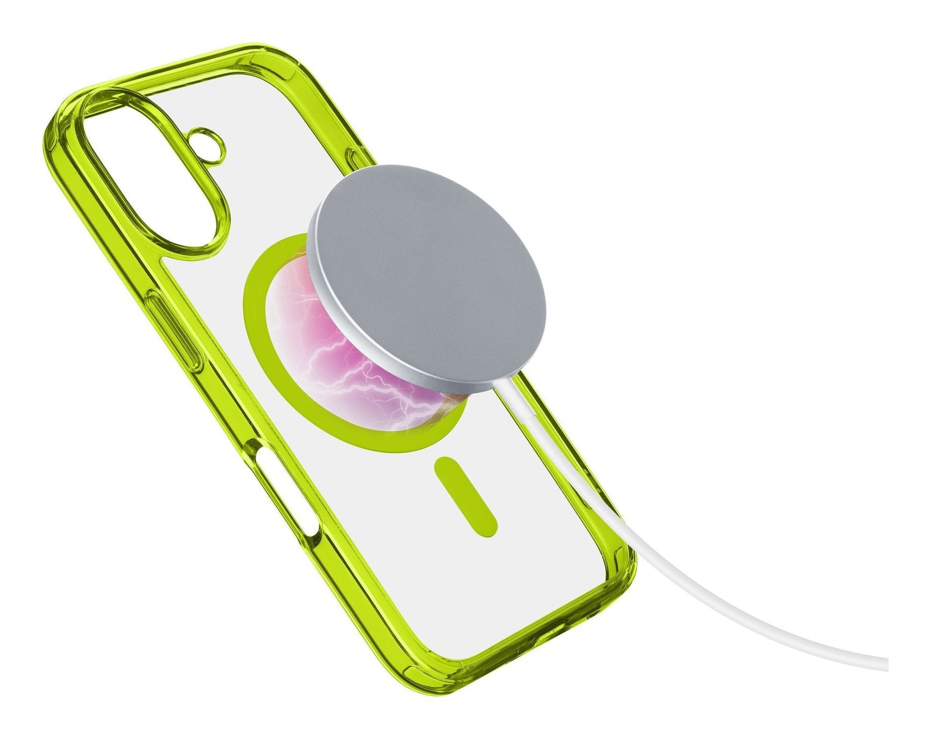 Cellularline Iconic Mag Magsafe Case Iphone 16 Lime