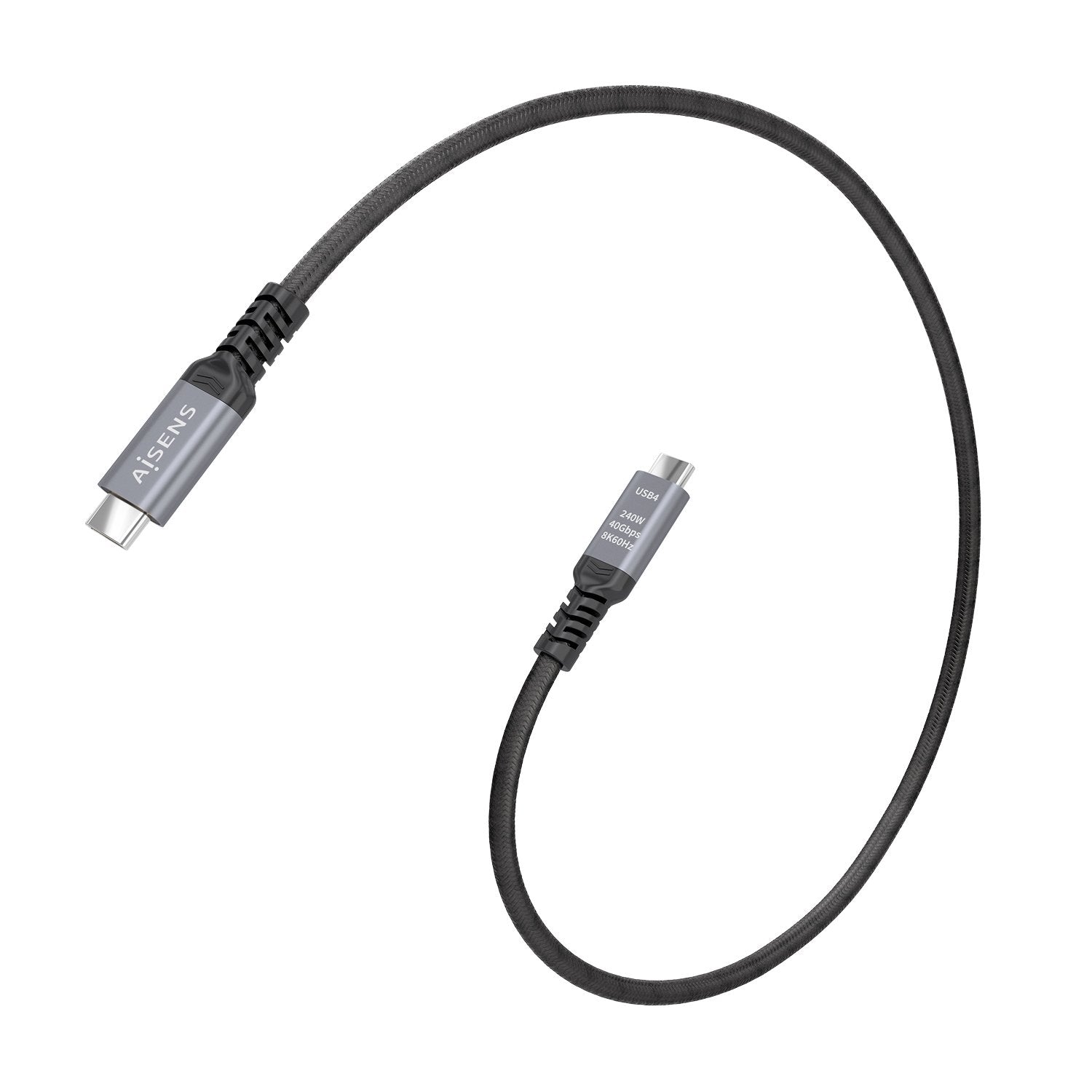 EAN 8435739904558 - AISENS A156-0993 cable USB USB4 Gen 3x2 0,5 m USB C 40 Gbit/s imagen 2