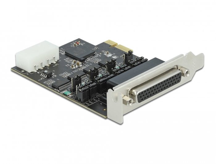 Pci Express X1 Karte Zu 4 X Seriell Rs-232 Mit Spannungsversorgung 5 V 12 V