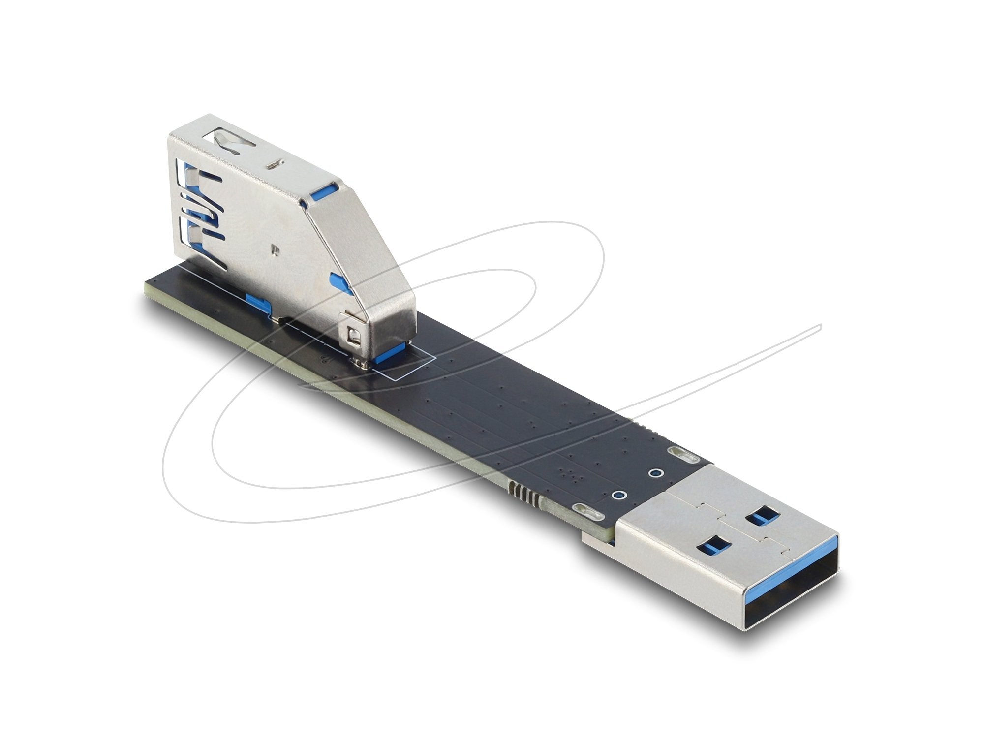 Delock Usb 10 Gbps Adapter Usb Typ-A Buchse Zu Stecker Gedreht 90° Unten