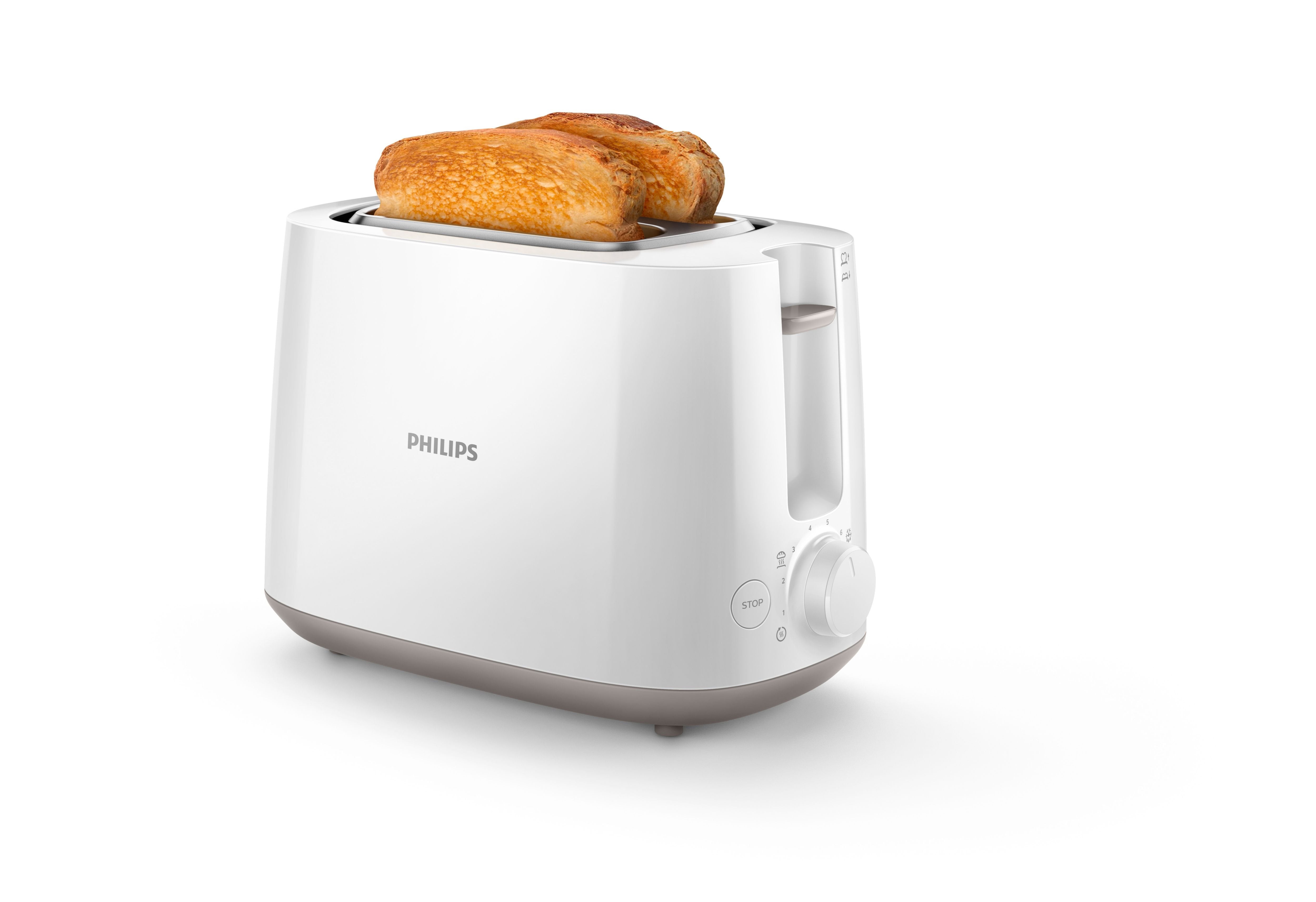 EAN 8710103800347 - Philips Daily Collection HD2581/00 tostadora 8 2 rebanada(s) 830 W Blanco imagen 6
