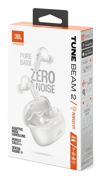 Auriculares Jbl Tune Beam 2 White Inear True Wireless Jbltbeam2wht