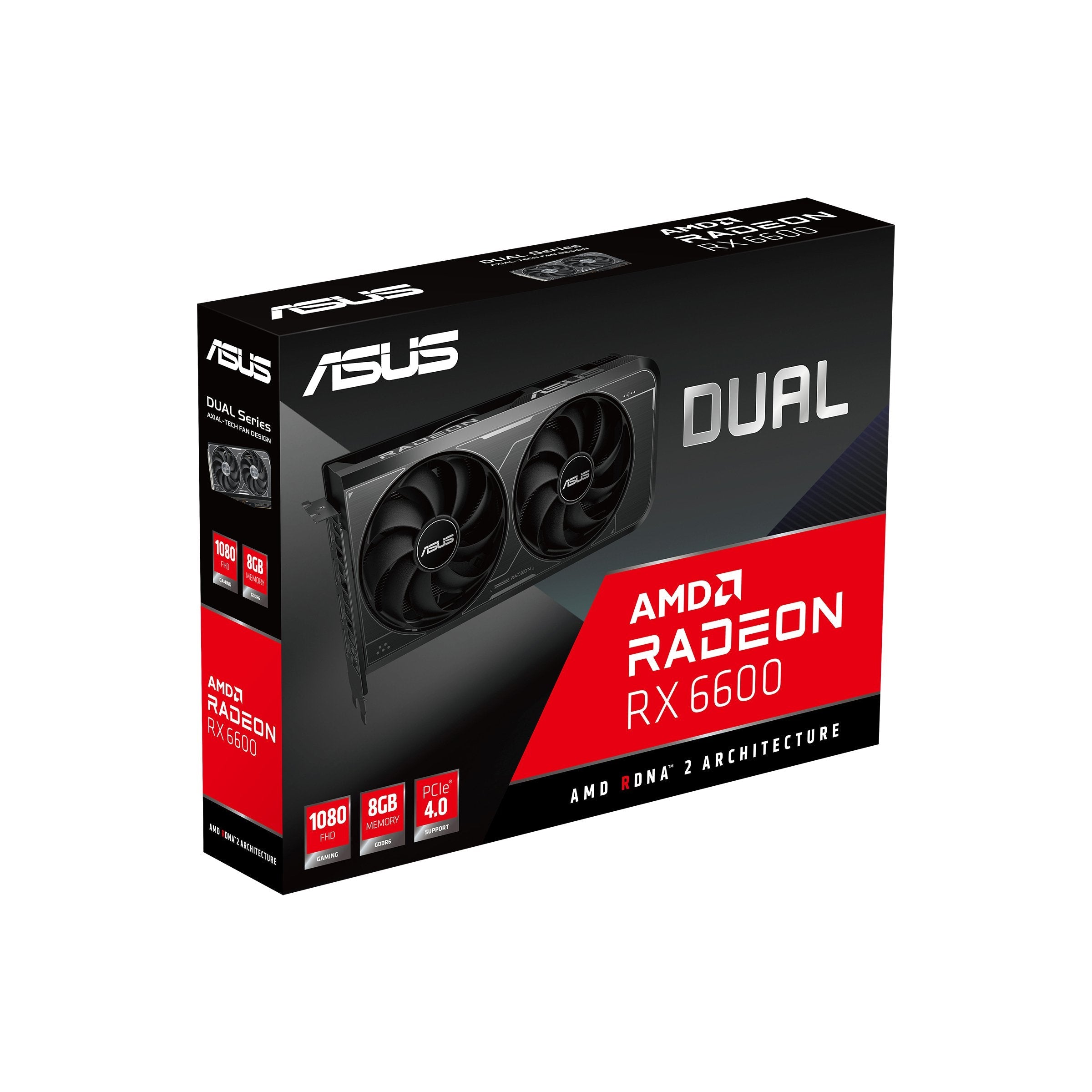 Tarjeta Grafica Asus Dual-Rx6600-8g-V3 8gb Gddr6 Hdmi Dp