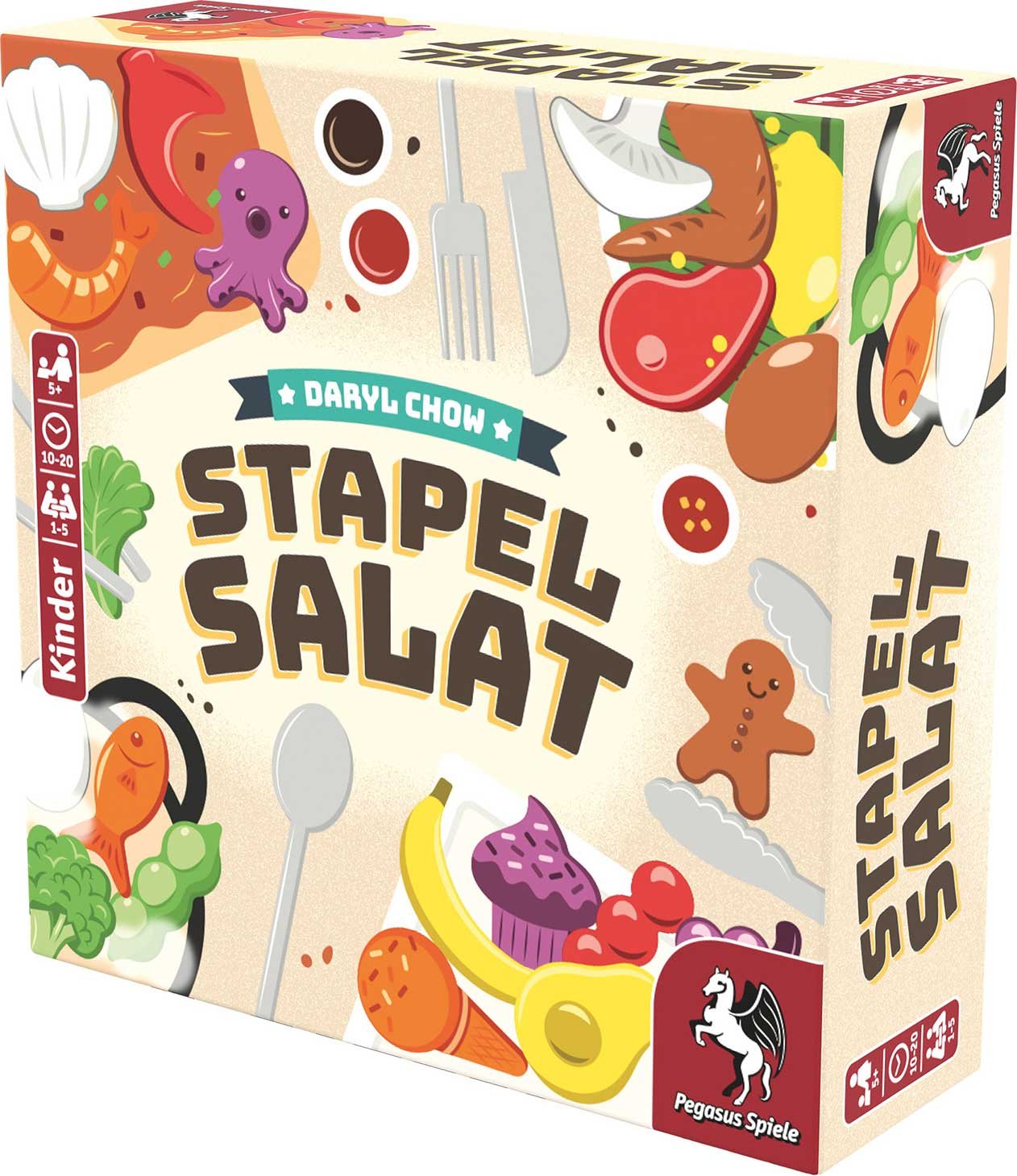 EAN 4250231739231 - Pegasus Stapelsalat Stacked salad 20 min Juego de mesa Educativo imagen 2