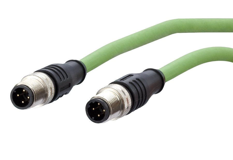 Metz Connect Verbindungsleitung M12 St-M12 St, 4-Polig D-Kodiert, 2 M
