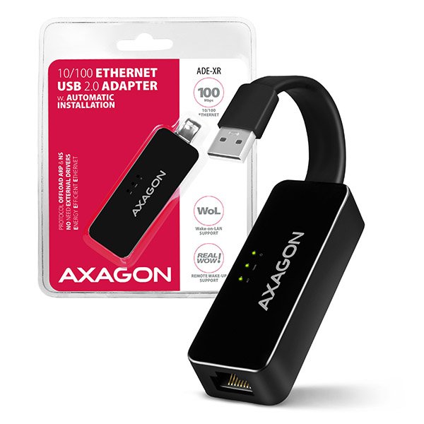 Axagon Adaptador Ade-Xr Fast Ethernet 10/100 - Usb 2.0 Tipo A