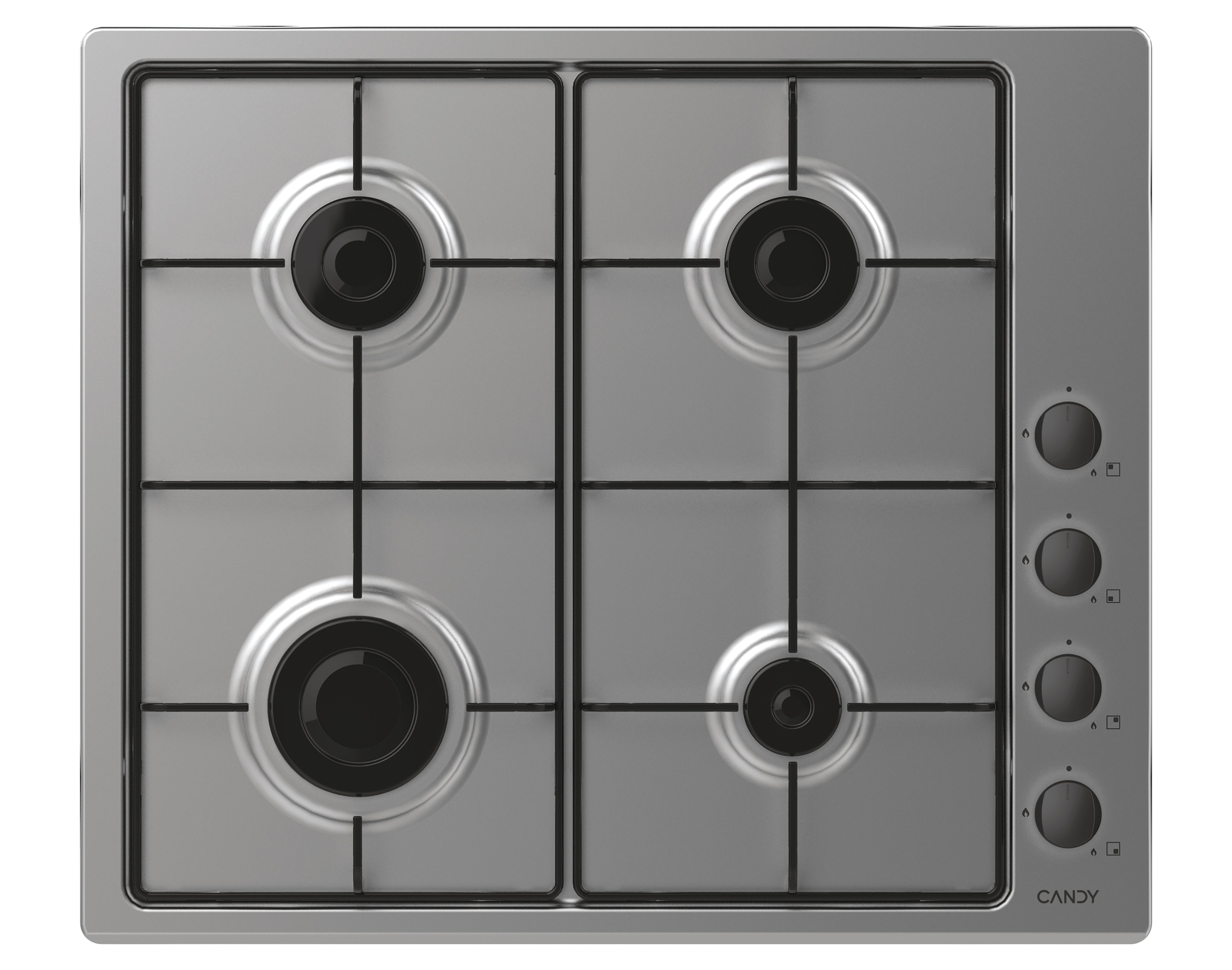 EAN 8016361966925 - Candy Idea CHW6LBX Acero inoxidable Integrado 56 cm Encimera de gas 4 zona(s) imagen 1