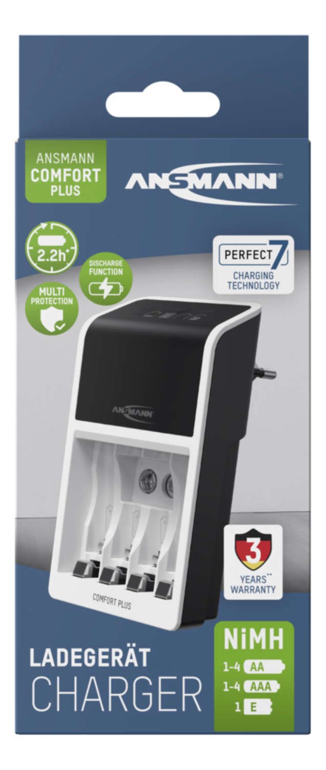 Ansmann Cargador Comfort Plus Nimh Nicd 1001-0094