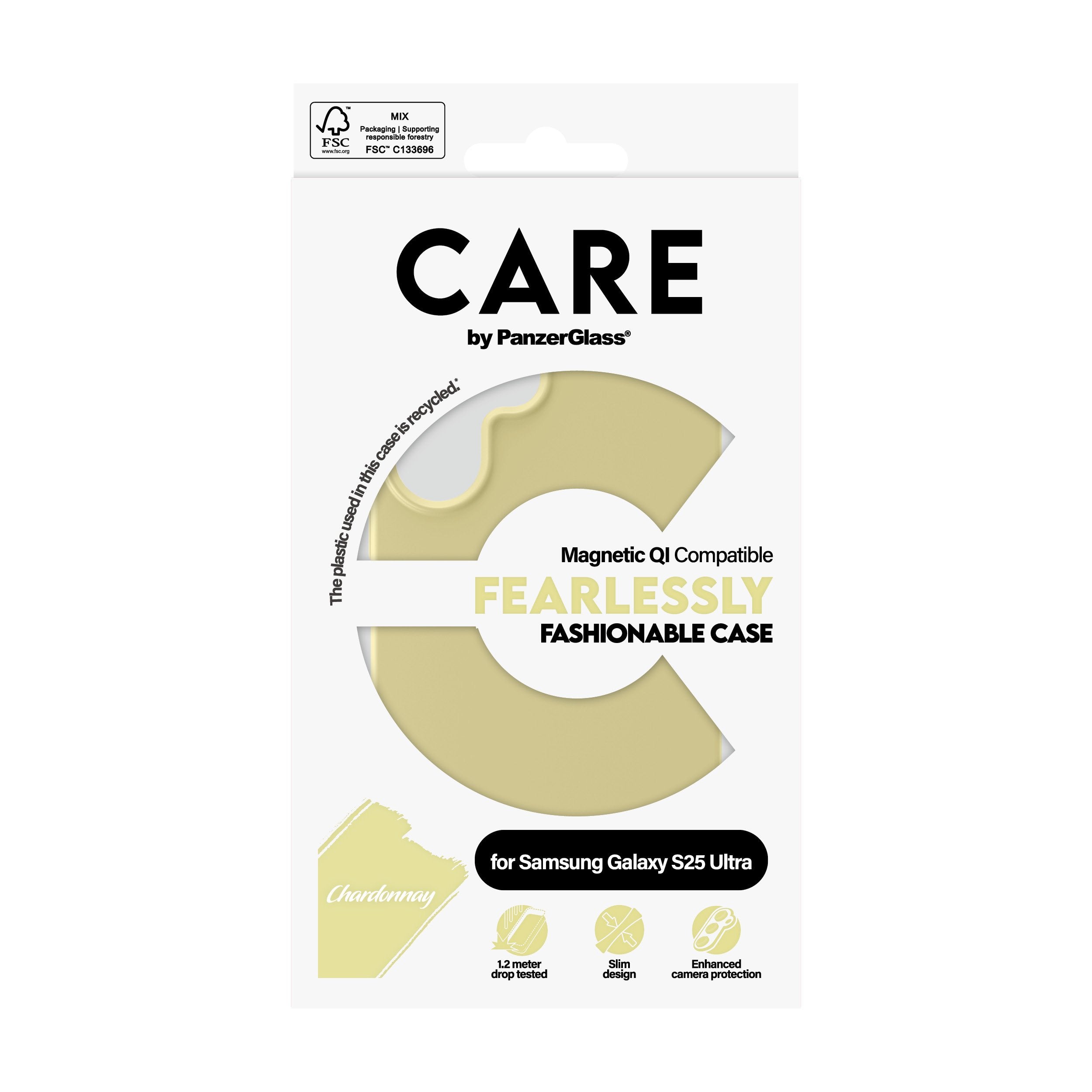EAN 5715685016561 - PanzerGlass CARE™ by ® Case Chardonnay w. Qi Compatible Samsung Galaxy S25 Ultra funda para teléfono móvi imagen 3