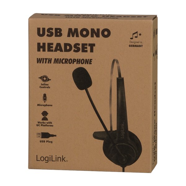 Logilink Auricular Mono Con Micro Usb