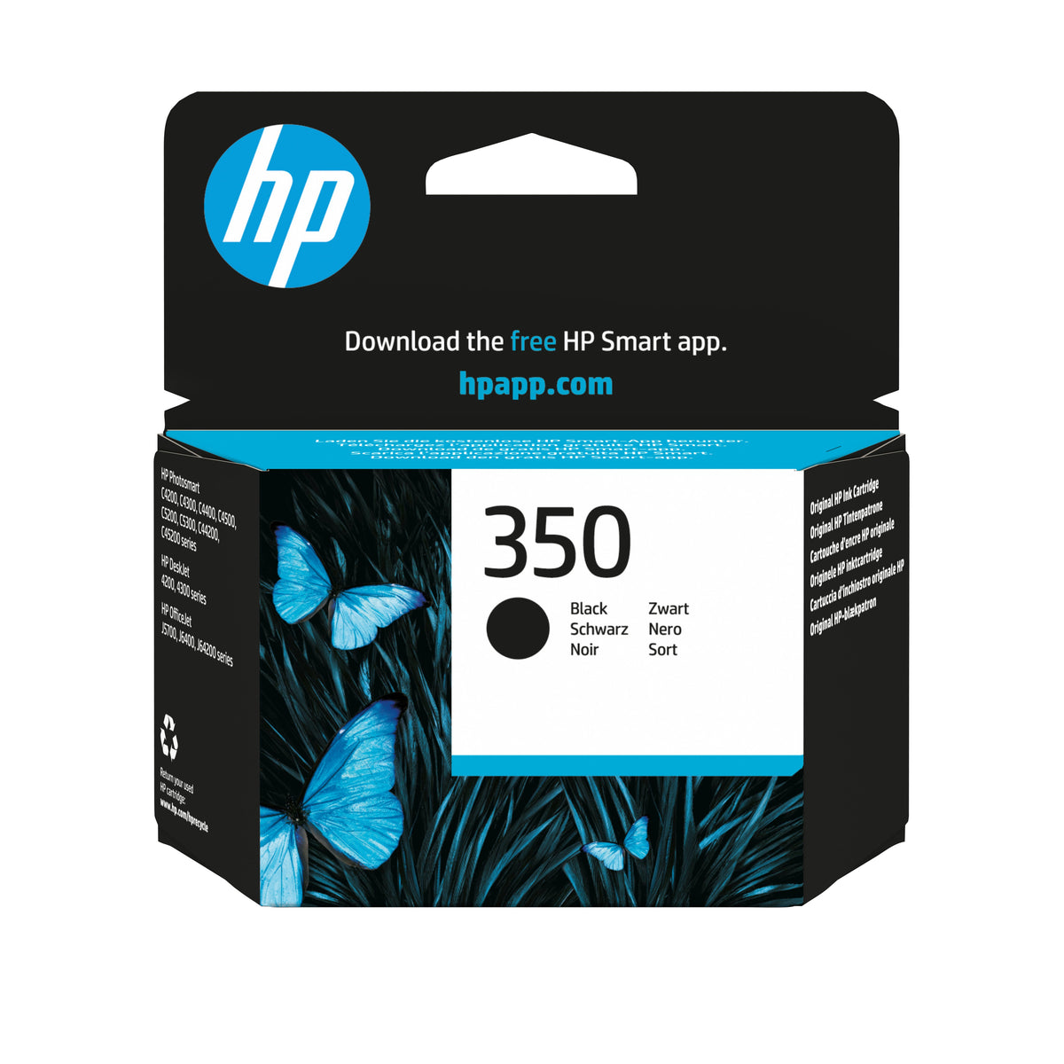EAN 0808736844567 - HP 350 Black Original Ink Cartridge cartucho de tinta 1 pieza(s) Rendimiento estándar imagen 1