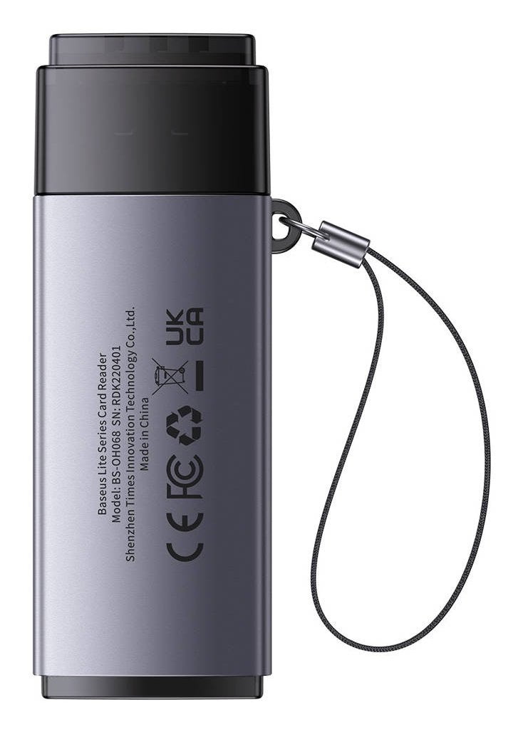 EAN 6932172608194 - Baseus BS-OH069 lector de tarjeta USB 3.0 Type-A/Type-C Gris imagen 3