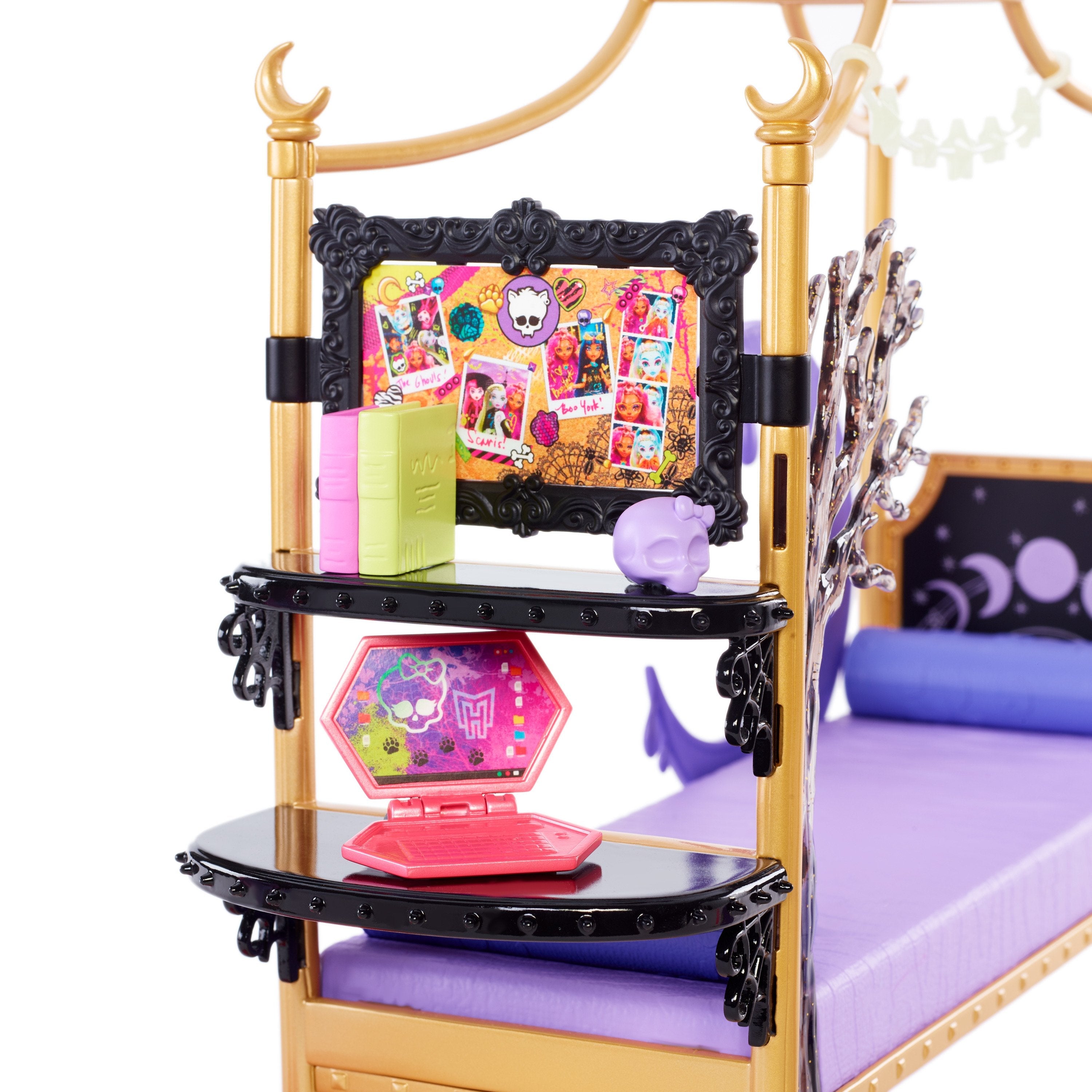 Dormitorio De Mattel Monster High Clawdeen Wolf, Telón De Fondo