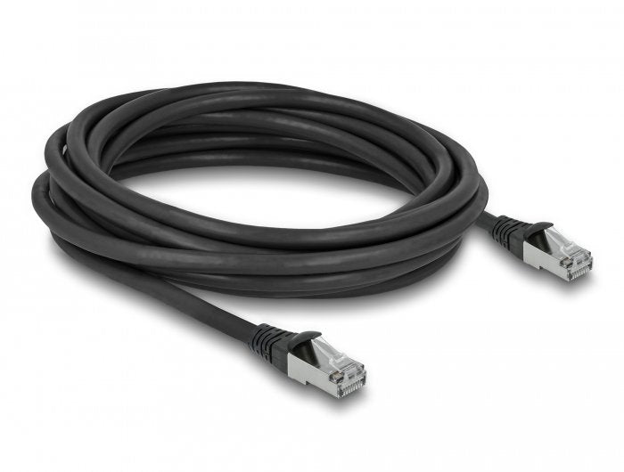 Delock Rj45 Cable De Red Cat.6a S/Ftp Pur Outdoor 5 M Negro