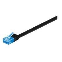 Cable Microconnect V-Utp6a01s-Flat De Red 1 M Cat6a U/Utp (Utp) Negro