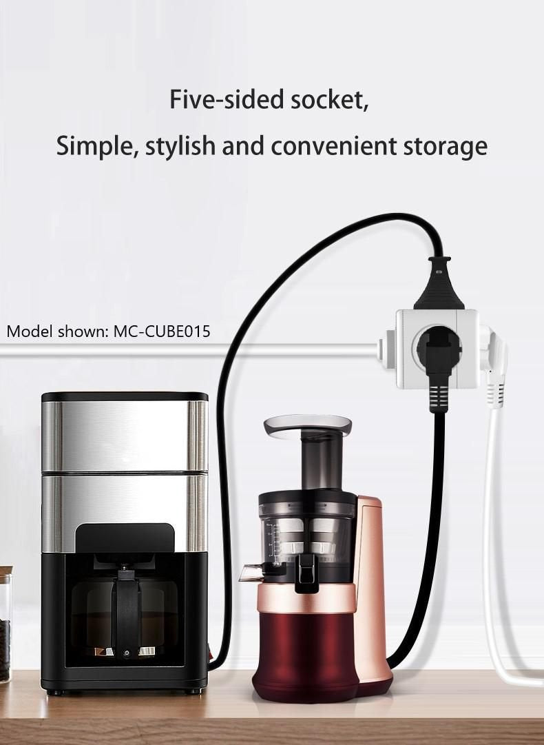Microconnect Mc-Cube015 Base Múltiple 1,5 M 5 Salidas Ac Interior Blanco