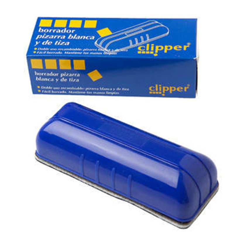Alpino Borrador Pizarra Blanca Y Negra Clipper