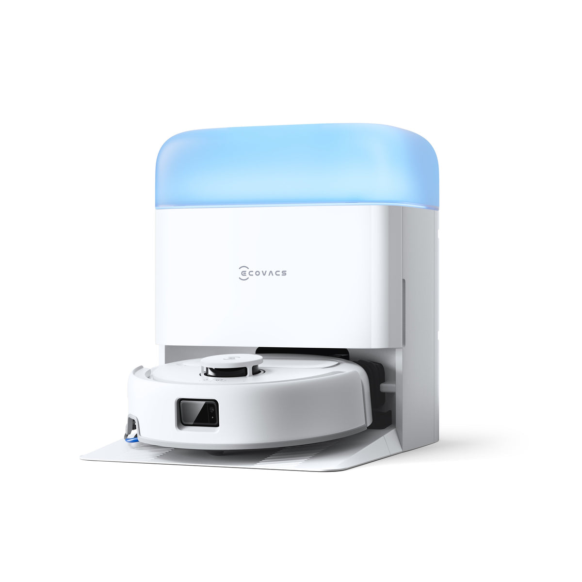 Ecovacs Deebot Mini 2 Vacuum Cleaner,Robot,Wet&Dry,Compact Design,White+Auto-Empty Station