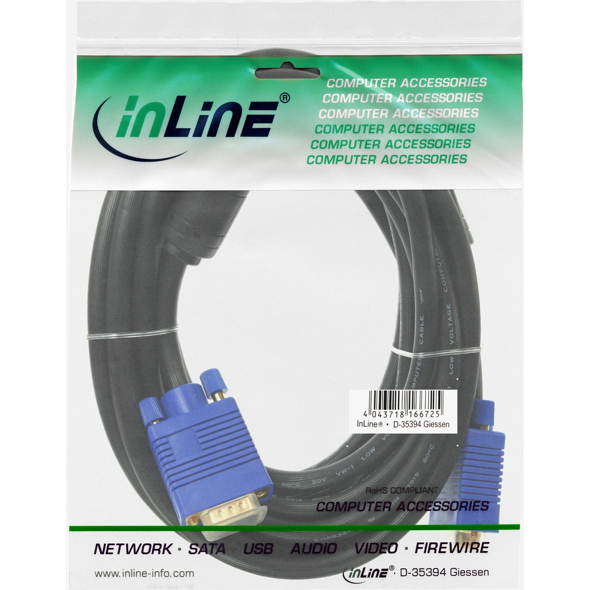 Cable Inline S-Vga Premium 15hd Macho A Macho Negro 1,5m