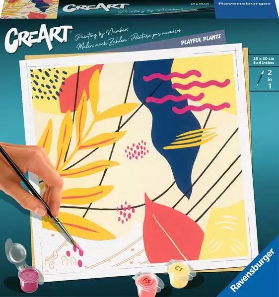 Ravensburger Creart - Plantas Juguetones, Pintura 23638