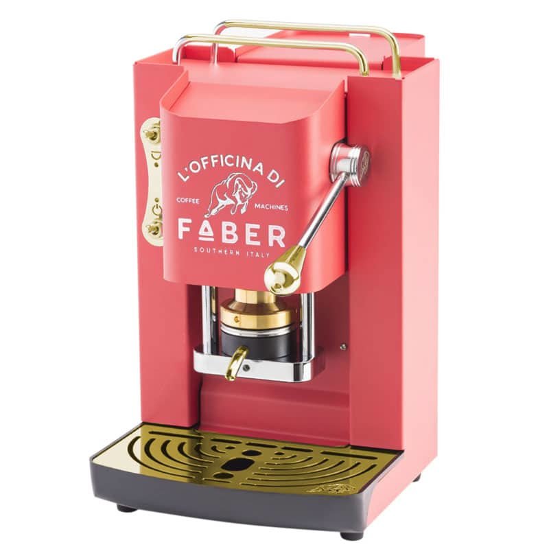 Faber Pro Deluxe Cherry Rojo Kaffeemaschine